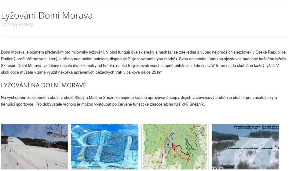 Sport Apartmán DM Dolní Morava Exteriér fotografie